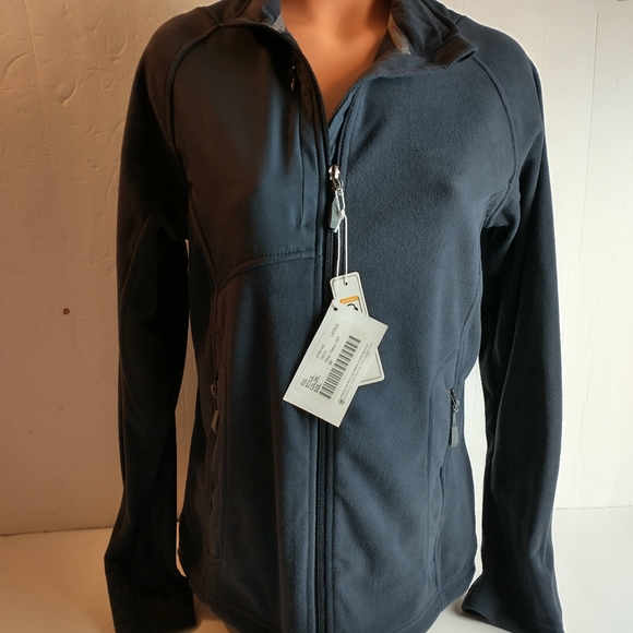 north end Jackets & Blazers - Fleece jacket NWT navy zip up fleece pockets